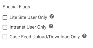 screenshot of special flags