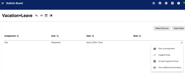 screenshot assignment options