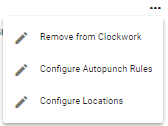 screenshot of clockwork assignment options