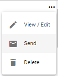 screenshot of selecting send option
