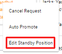 screenshot of edit standby position option
