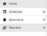 screenshot of selecting requests option