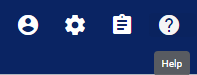 screenshot of selecting the help icon